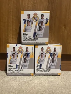 Topps Real Madrid 2025-26 Team Set - Hobby Box x3 - In Hand - Sealed ✅🚚 - Image 1