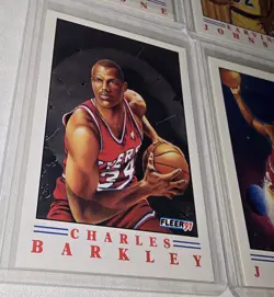 1991-92 Fleer Pro Visions Complete Set #1-6 With Michael Jordan Pro Vision - Image 2