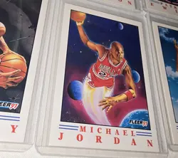 1991-92 Fleer Pro Visions Complete Set #1-6 With Michael Jordan Pro Vision - Image 3
