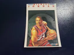 MICHAEL JORDAN MISCUT CHARLES BARKLEY 1991 Fleer Pro-Visions #2 of 6 - Image 1
