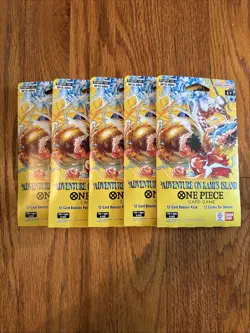 One Piece OP-15 Booster Pack Bundle x5 SEALED Adventure On Kami's Island TCG - Image 1