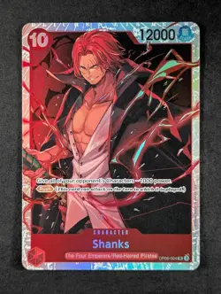 2024 One Piece SHANKS #OP09-004 Emperors in the New World Super Rare English - Image 1