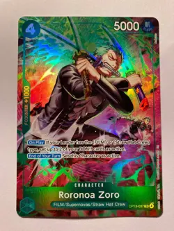 OP15 Treasure Rare Roronoa Zoro OP13-037 English NM Foil - Image 1