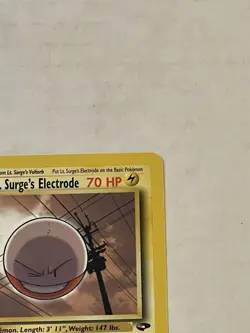 VTG Pokemon TCG Lt. Surge’s Electrode 52/132 Gym Challenge Non-Holo 2000 WOTC NM - Image 5