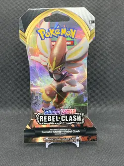 Pokemon TCG Sword Shield Rebel Clash - 1 SINGLE Booster Pack 10 Random Cards - Image 1
