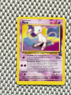 Mew #8 1996 Vintage Pokemon Card WoTC Black Star Promo #39 - Image 1