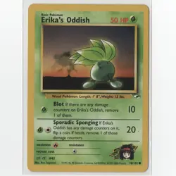 Erika's Oddish Non-Holo Common 78/132 Pokemon TCG Gym Heroes LP - Image 1