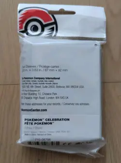 Pokemon Center | UK Exclusive | Celebrations 25th Anniversary Card Sleeves White - Image 2