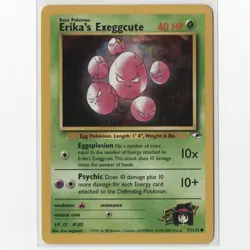 Erika's Exeggcute Non-Holographic Common Pokemon TCG Gym Heroes LP - Image 1
