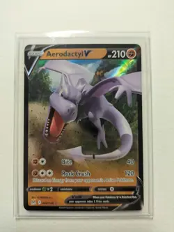 Aerodactyl V 092/196 Lost Origin NM Ultra Rare Pokemon Card full art - Image 2