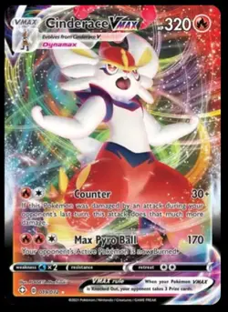 Cinderace VMAX 019/072 Shining Fates Ultra Rare Pokemon Card NM full art holo - Image 1