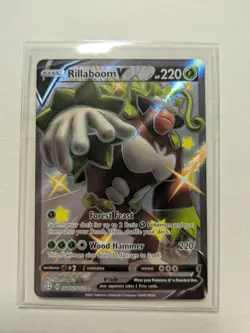 Rillaboom V SV105/SV122 Shining Fates: Shiny Vault Shiny Holo Rare Pokemon Card - Image 2