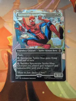 MTG Spectacular Spider-Man R 0014 (Borderless) Marvel's Spider-Man Rare NM - Image 1