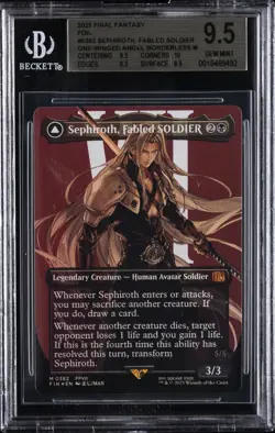 2025 #0382 SEPHIROTH, FABLED SOLDIER/SEPHIROTH, ONE-WINGED ANGEL BGS 9.5 - Image 1