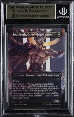 2025 #0382 SEPHIROTH, FABLED SOLDIER/SEPHIROTH, ONE-WINGED ANGEL BGS 9.5 - Image 2