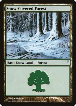Snow-Covered Forest [Coldsnap] Moderately Played Foil - Image 1