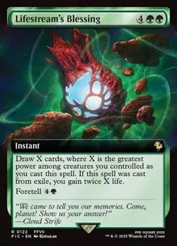 Lifestream's Blessing - Extended Art FIC NM MTG - Image 1