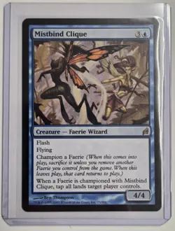 Mistbind Clique Lorwyn MTG Magic The Gathering Rare Blue Creature Faerie Wizard - Image 3