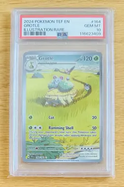 Pokemon Grotle 164/162 Illustration Rare Temporal Forces PSA 10 GEM MINT - Image 1