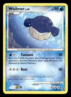 Wailmer 58/106 Uncommon Great Encounters Pokemon LP - Image 1