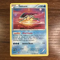 Suicune 30/122 XY Breakpoint Cosmos Holo Pokemon Card RARE FART SWIRL 🌀 - Image 1