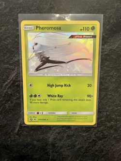 Pheromosa SV5/SV94 SHINY HOLO ALTERNATE ULTRA RARE Hidden Fates Pokemon NM 2019 - Image 1
