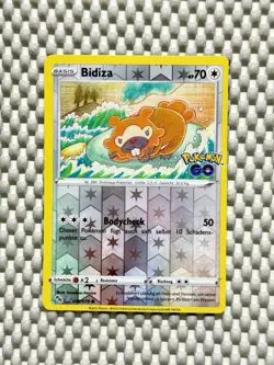 Bidoof 59/07 Peelable Ditto Reverse Holo Pokemon GO German Near Mint #80 - Image 1