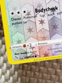 Bidoof 59/07 Peelable Ditto Reverse Holo Pokemon GO German Near Mint #80 - Image 3