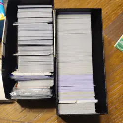 Pokemon TCG modern bulk with sleeve cases and two ETB boxes - Image 1