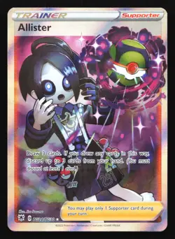 Pokemon Allister TG24 Astral Radiance Ultra Rare Full Art Holo LP - Image 1