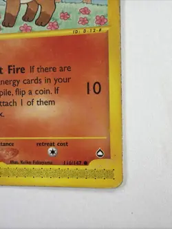 Vulpix 116/147 Aquapolis LP/MP Regular Non Holo Vintage Pokemon - Image 4