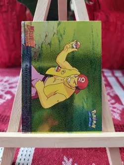 Topps Pokemon #10 Battle before Lunch, Raised Holo/Foil, Mewtwo Strikes Back, NM - Image 2