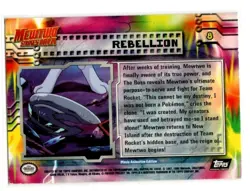 1999 Topps Pokemon Mewtwo Strikes Back #8 Rebellion Holo Foil - Image 2