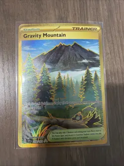 Gravity Mountain 250/191 Surging Sparks Gold Secret Rare Pokemon TCG NM/MINT - Image 1