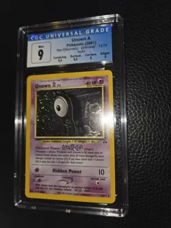CGC 9 MINT Unown A 2001 Neo Discovery 14/75 Holo Pokemon Vintage (w/ subgrades!) - Image 4