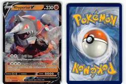 RHYPERIOR V 095/189 HOLO RARE V DARKNESS ABLAZE POKEMON NM - Image 1