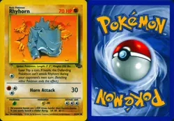 RHYHORN 61/64 COMMON JUNGLE POKEMON UNLIMITED NM - Image 3