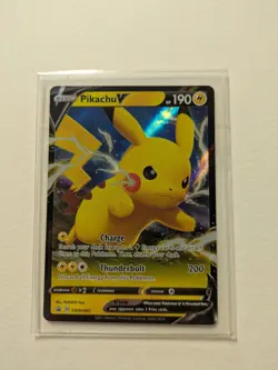 Pikachu V - SWSH061 - SWSH Black Star Promo Pokemon NM Sword And Shield - Image 2
