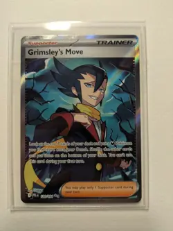 [ FULL ART ] Grimsley's Move - 120/094 - Ultra Rare Pokemon Phantasmal Flames NM - Image 2