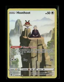 Hoothoot TG12/TG30 Holo Astral Radiance Trainer Gallery Pokemon NM - Image 1