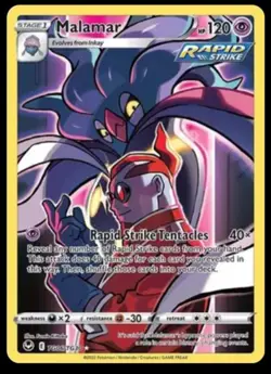 2022 Pokemon SWSH Silver Tempest Malamar Trainer Gallery Holo #TG06/TG30 - Image 1