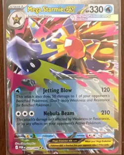 Mega Starmie EX 102/088 and 21/088Full Art Ultra Rare Pokemon TCG: Perfect Order - Image 4