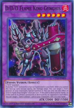 D/D/D Flame King Genghis - CT13 Limited Edition NM Yugioh - Image 1