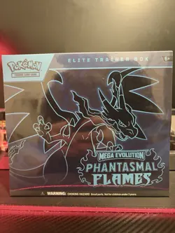 Pokemon Mega Evolution Phantasmal Flames Elite Trainer Box ETB Factory Sealed - Image 1