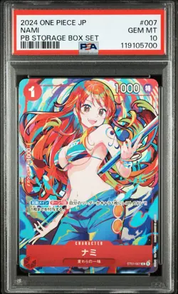 One Piece Japanese PB Storage Box Set #007 Nami PSA 10 - Image 1