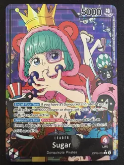 Sugar OP10-003 Leader Alt Art Rare English Full Holo Foil One Piece - Image 1