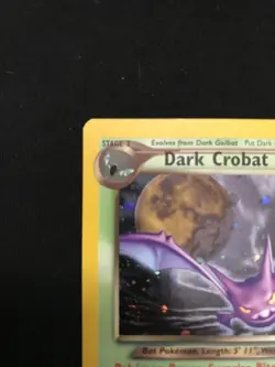 Pokemon TCG Dark Crobat 2/105 Neo Destiny Unlimited Holo LP+ w/ GREAT SWIRL 🌀💫 - Image 3