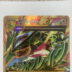Pokemon M Rayquaza EX Mega Jumbo Cards 098/098 Promo Holo Oversized Dragon 2015 - Image 2