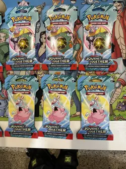 10 Journey Together Sleeved Pokemon Booster Packs In Hand - Lot Of 10 - Image 3