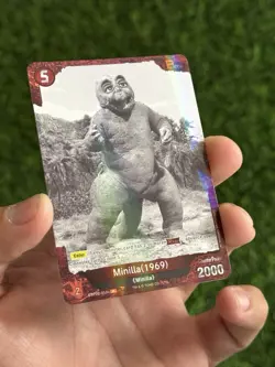 Godzilla Card Game Minilla FOIL (1969) (P) 013+ - G: Monsters Raid Again - Image 1